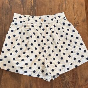 Mable Navy Polka Dot Shorts Women's Adorable-small